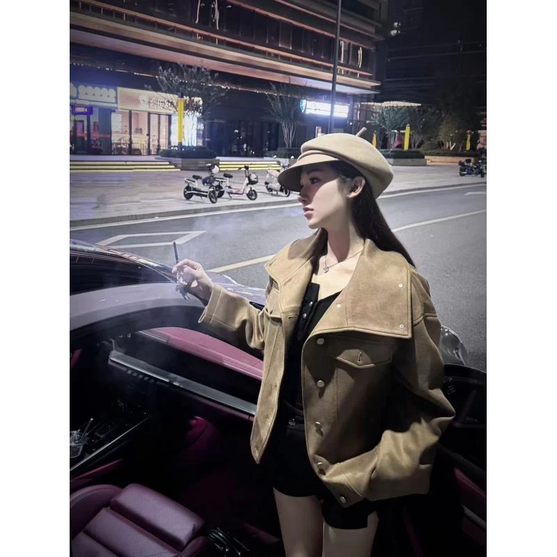 尹千金自制【纽约时报】美拉德色系纽扣外套W240676