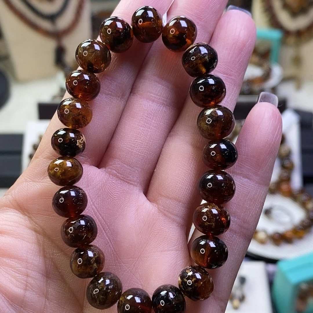 琥珀未镶嵌裸石蜡花9+福利