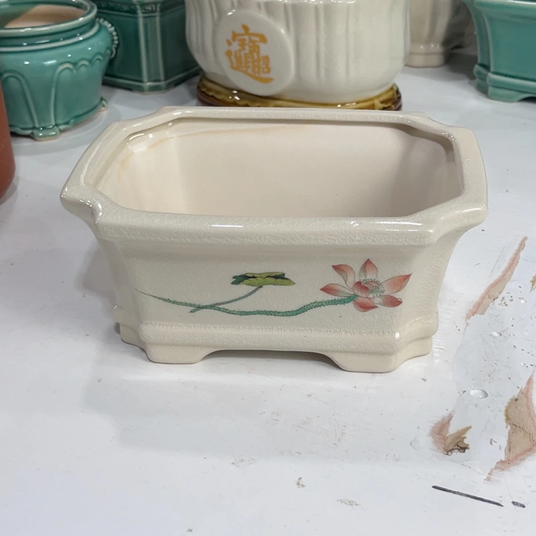 陶瓷绿植多肉微瑕花盆口径20*15*9.5