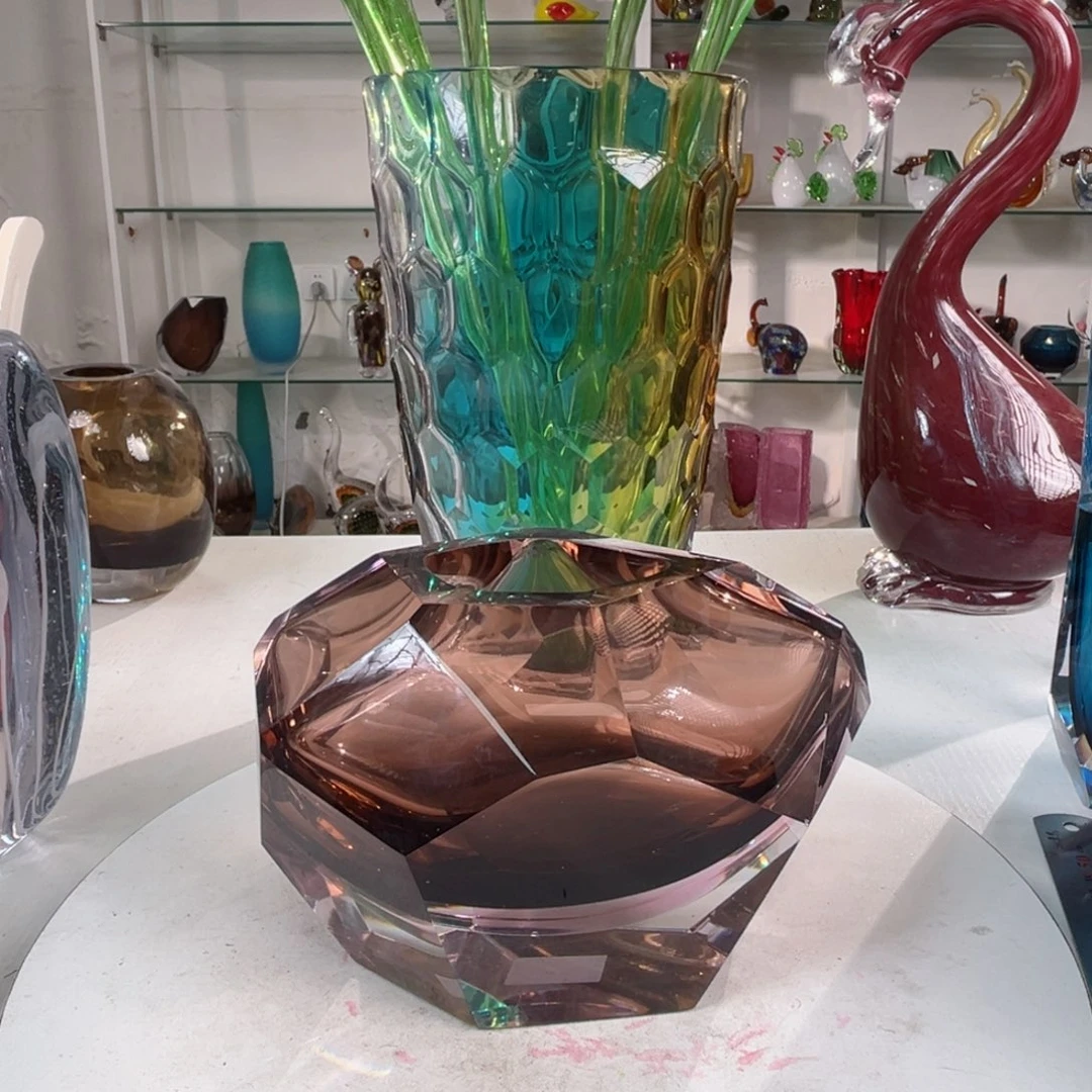 11 高轻奢琉璃花器福利正常手工痕迹