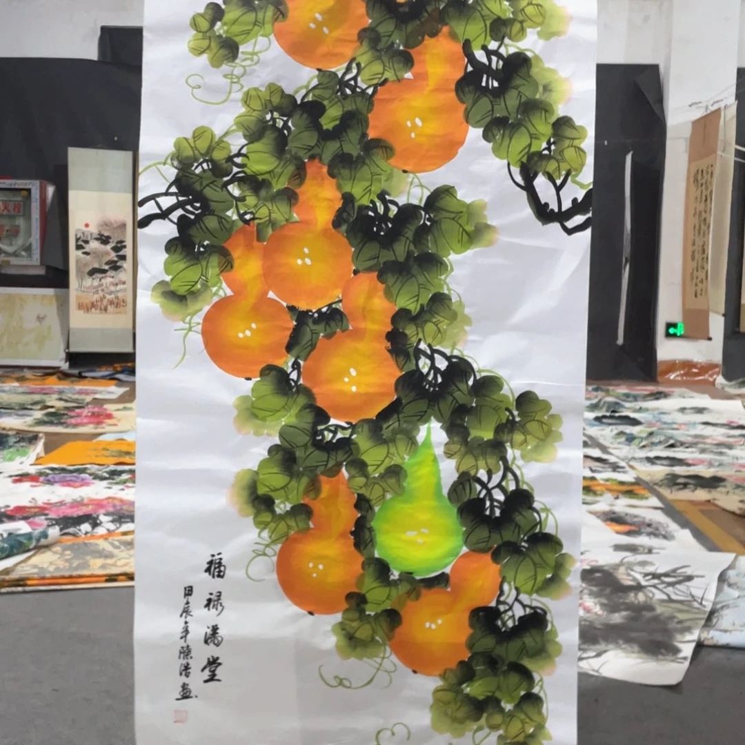 国画国画作品画心一张
