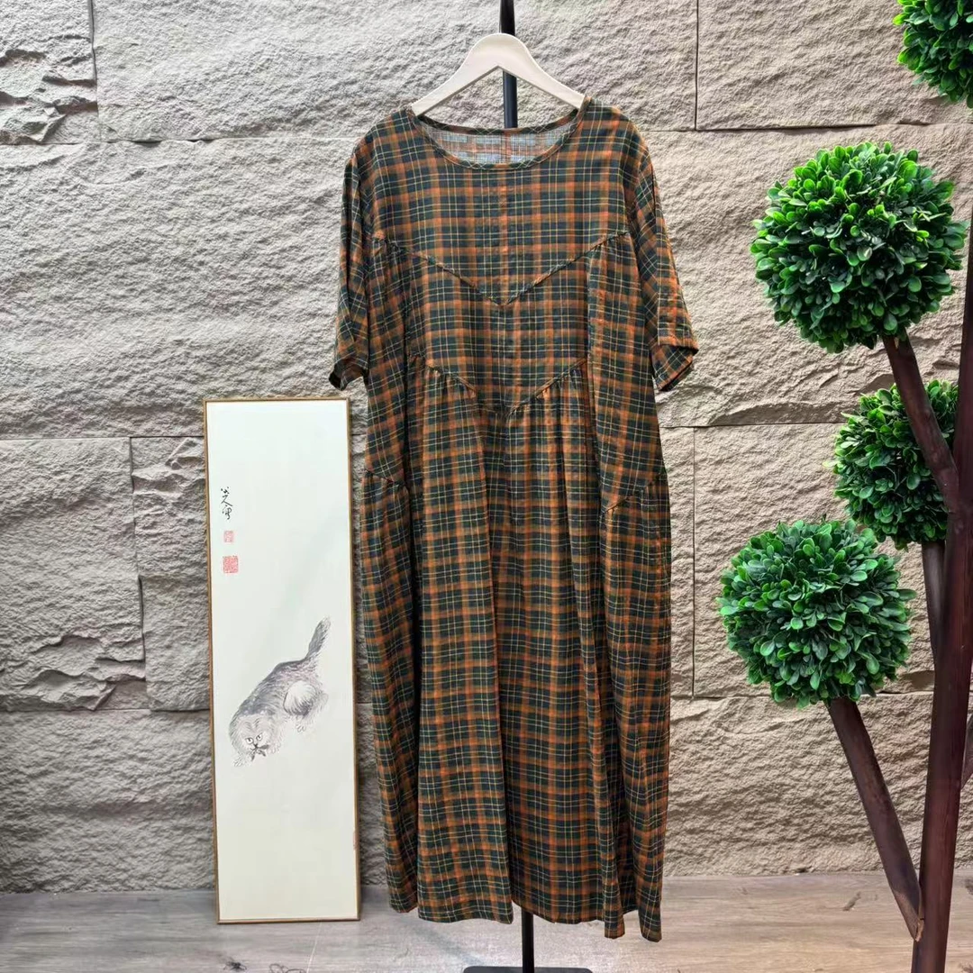 9859新款优雅减龄宽松显瘦碎花连衣裙QZ