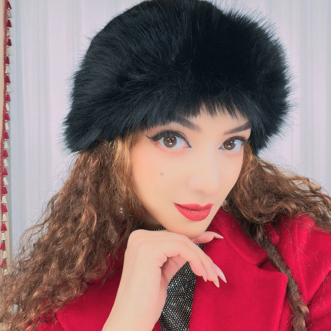 妮格尔公主女无檐冬季包头帽帽子保暖秋冬蒙古帽