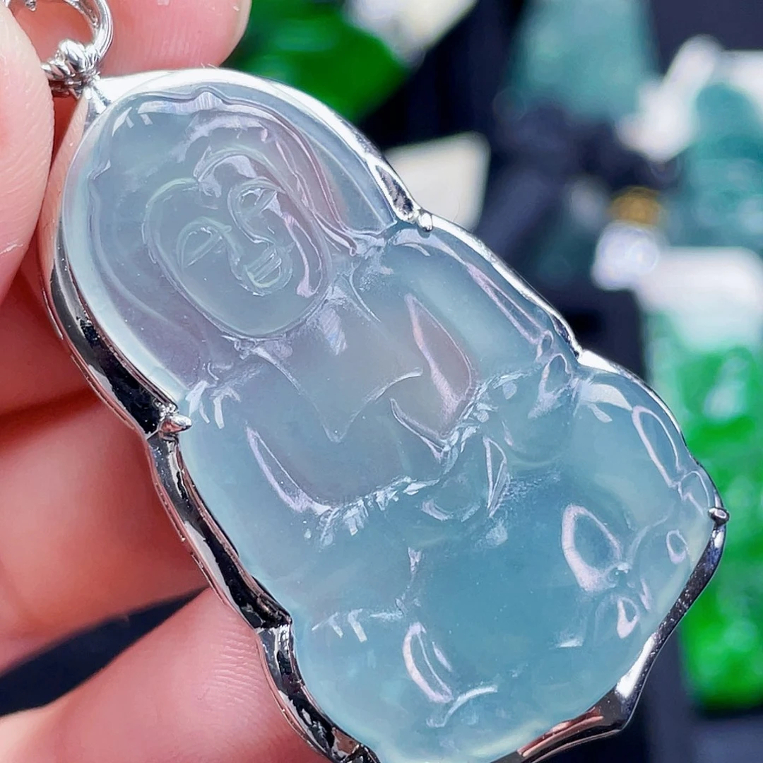 翡翠未镶嵌颈饰122