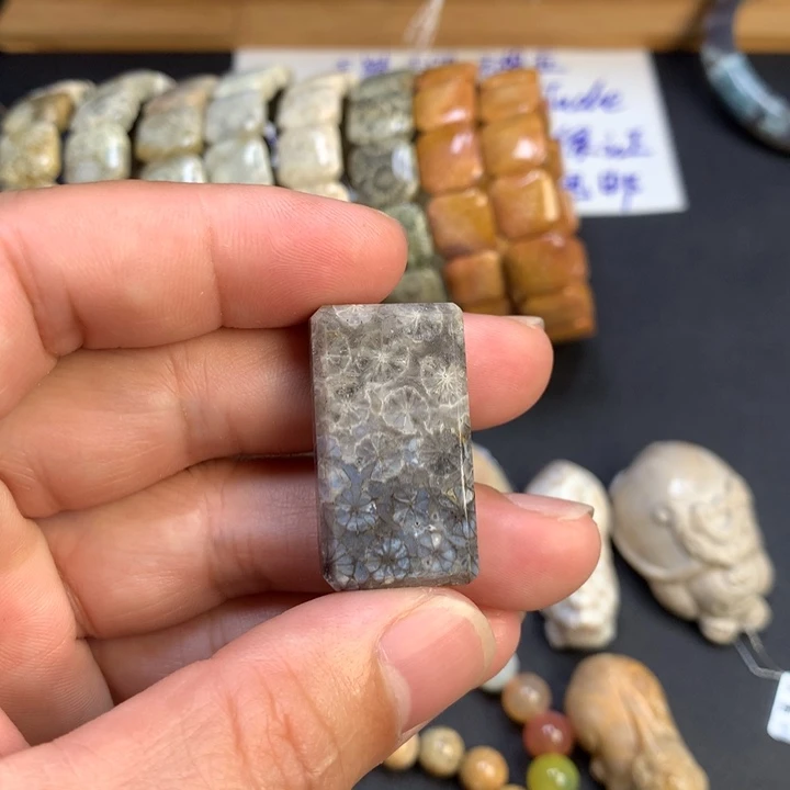 未镶嵌手链硅化珊瑚（珊瑚玉）