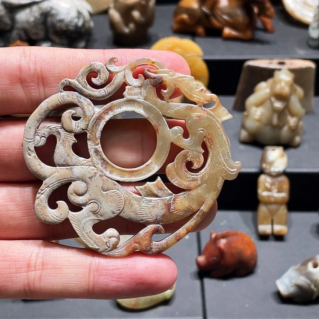 雄***下和田玉（糖玉）未镶嵌挂件