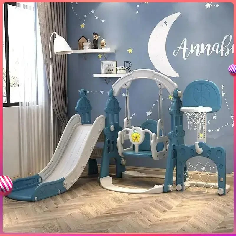 新疆加宽滑滑梯室内家用儿童小型攀爬家庭宝宝至岁秋千二滑梯