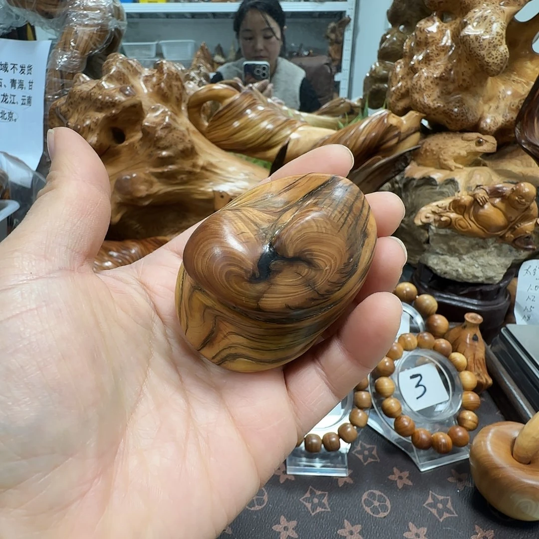 柏木（崖柏）太行崖柏陈化闻香手把件