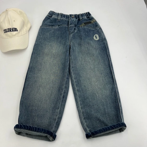 13079高端潮流时尚百搭休闲童装时尚牛仔裤C16-4-4