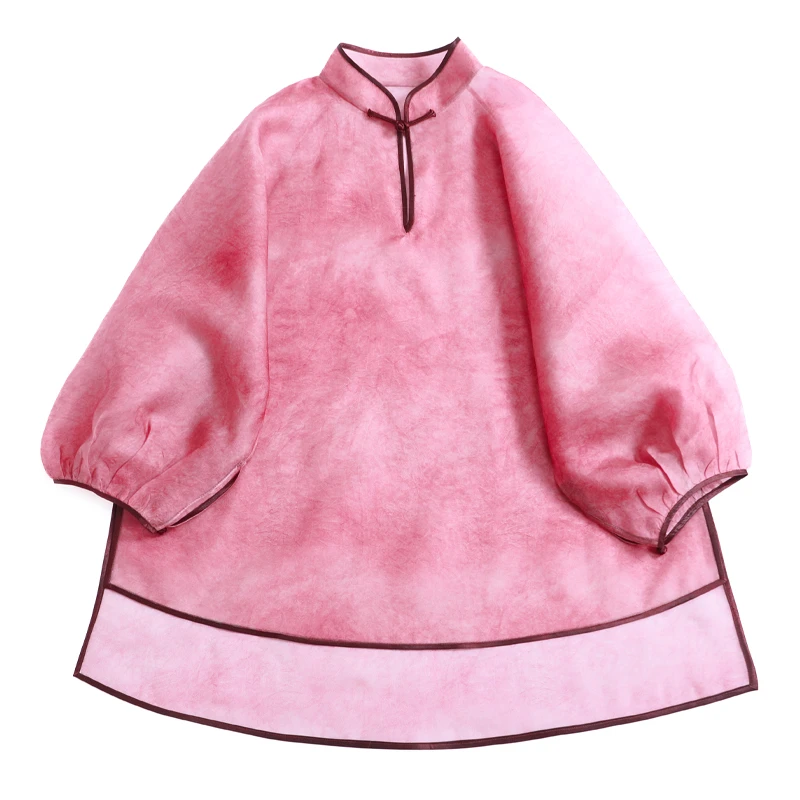 「玉生烟」丽古龙复古中国风手工原创设计百搭日常女装中式汉服上衣