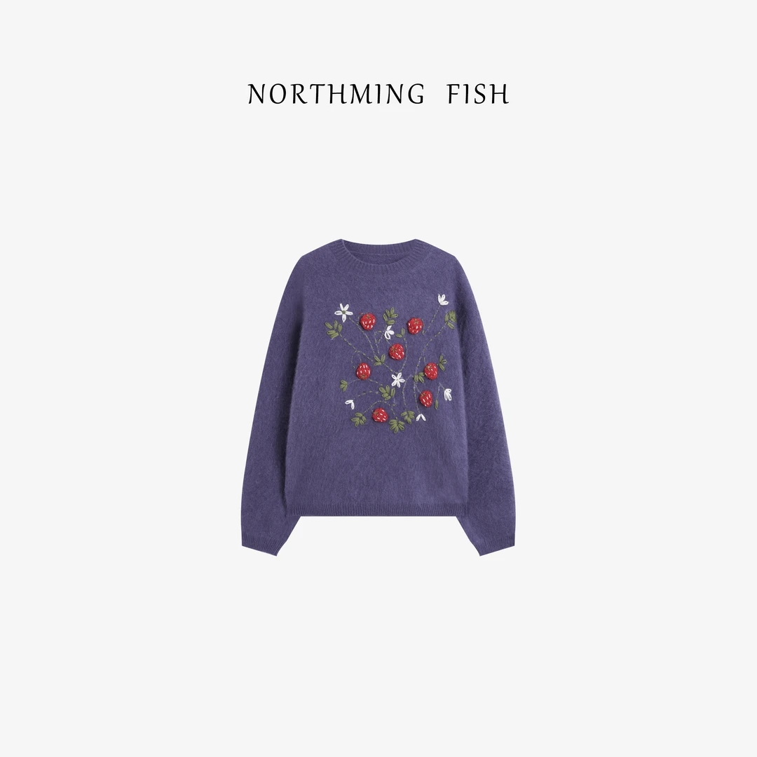 NorthMing fish「士多俾梨」青春设计 减龄活力柔软毛衣