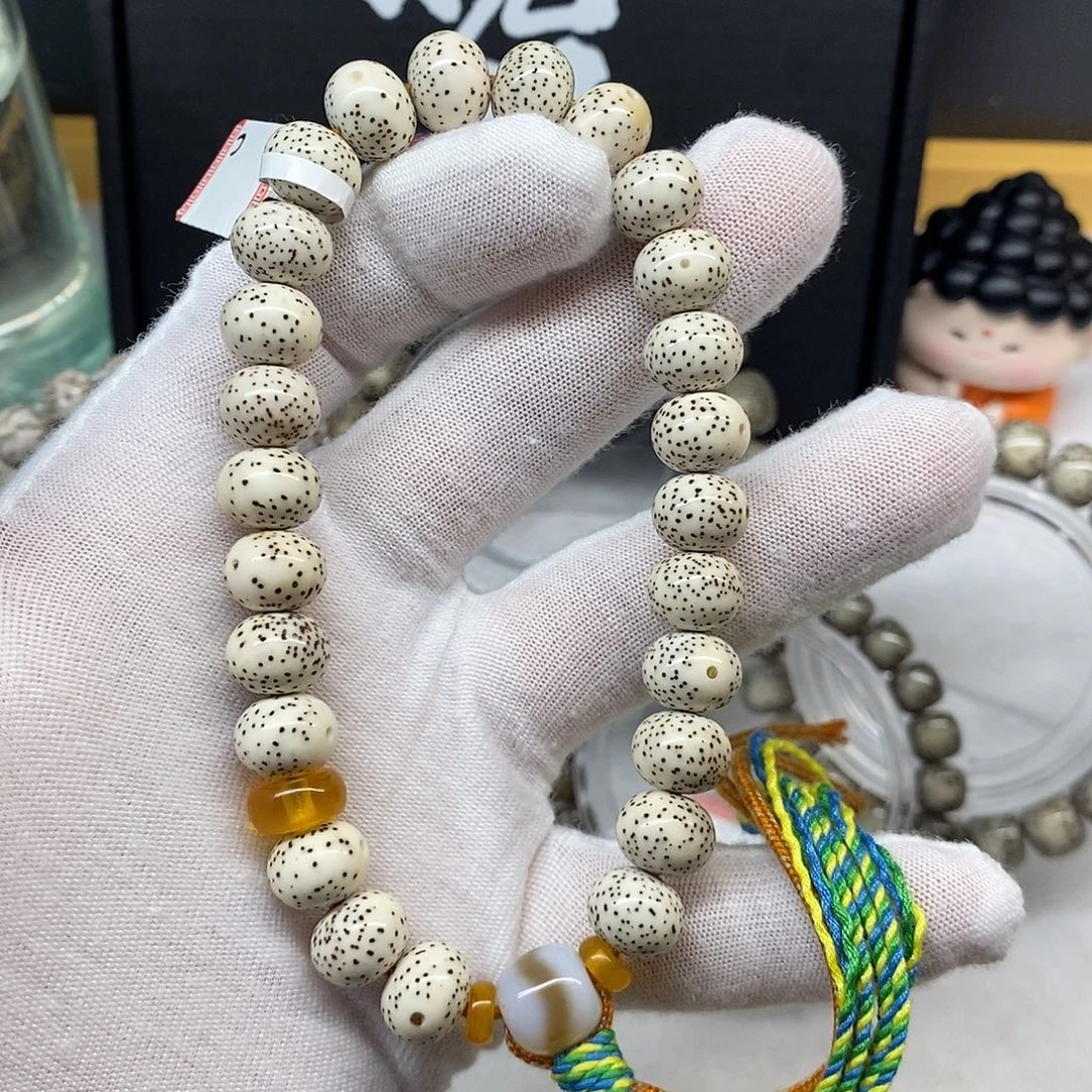 星月菩提手串11/9原白正月大眼睛苹果手工编织