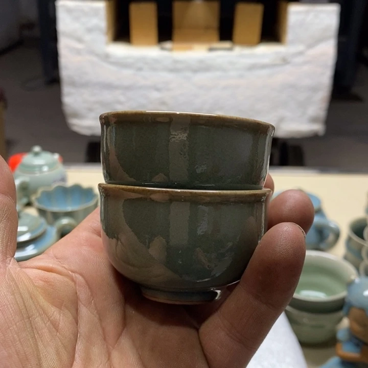 杯子原矿釉原产地汝瓷精品