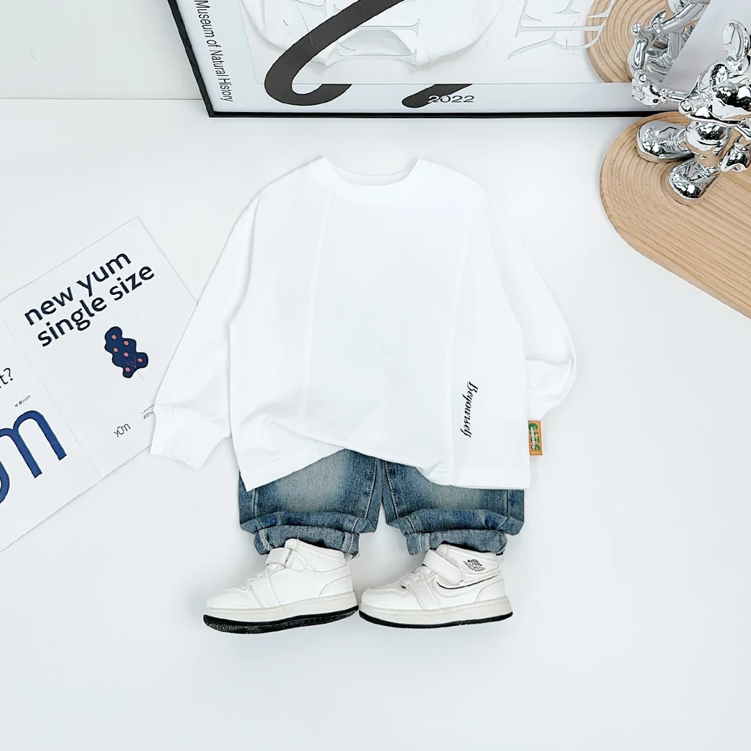 儿童长袖T恤2025新款春装男童春秋款上衣潮 WG28038 悠悠童话童装