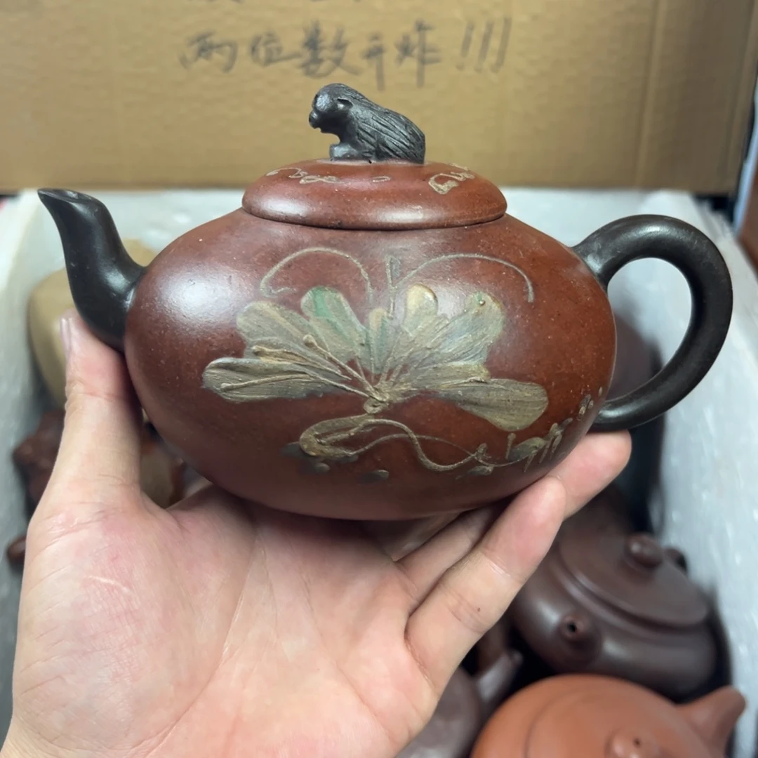 紫砂茶壶宜兴原矿紫砂壶400毫升容量