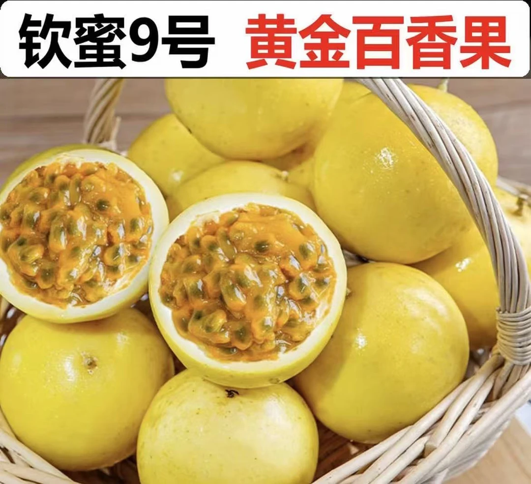 广西钦蜜9号百香果新鲜当季水果香甜多汁饱满