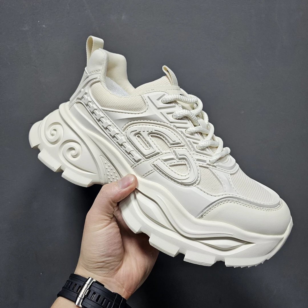 61001-夏季老爹鞋透气百搭气垫时尚潮鞋男鞋小白鞋（清仓默认微瑕）