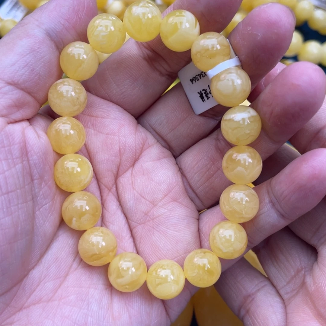 琥珀裸石未镶嵌琥珀蜜蜡10m m