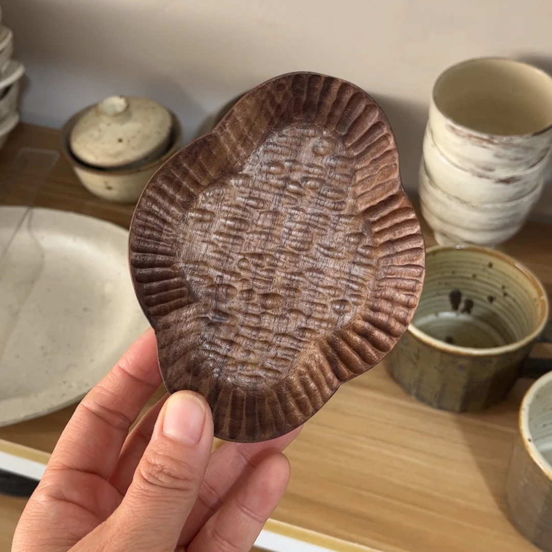 陶?****n手刻海棠碟0000000000