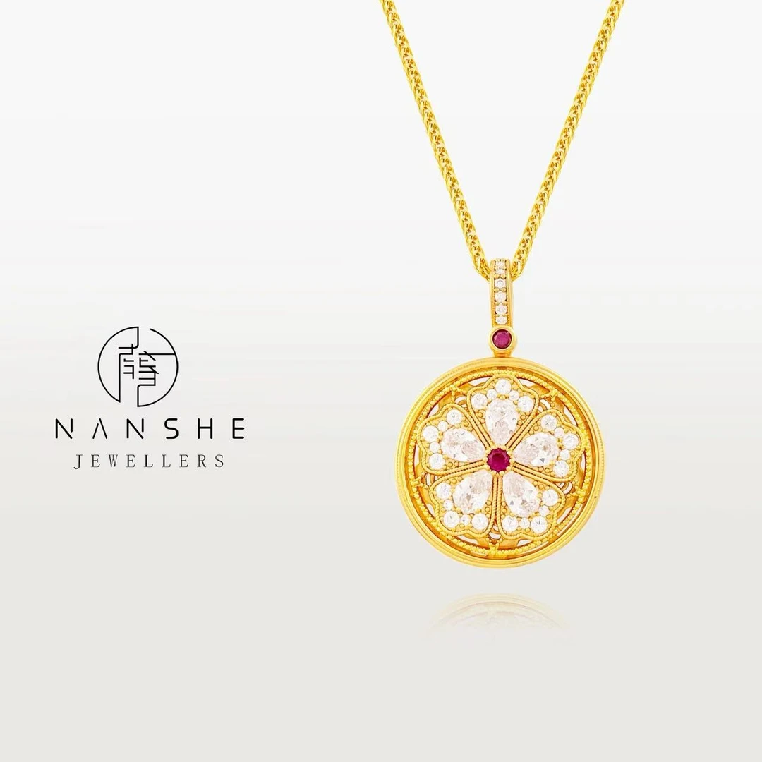 NANSHE/南奢【五叶草】独家设计款幸运花朵锁骨链L1685