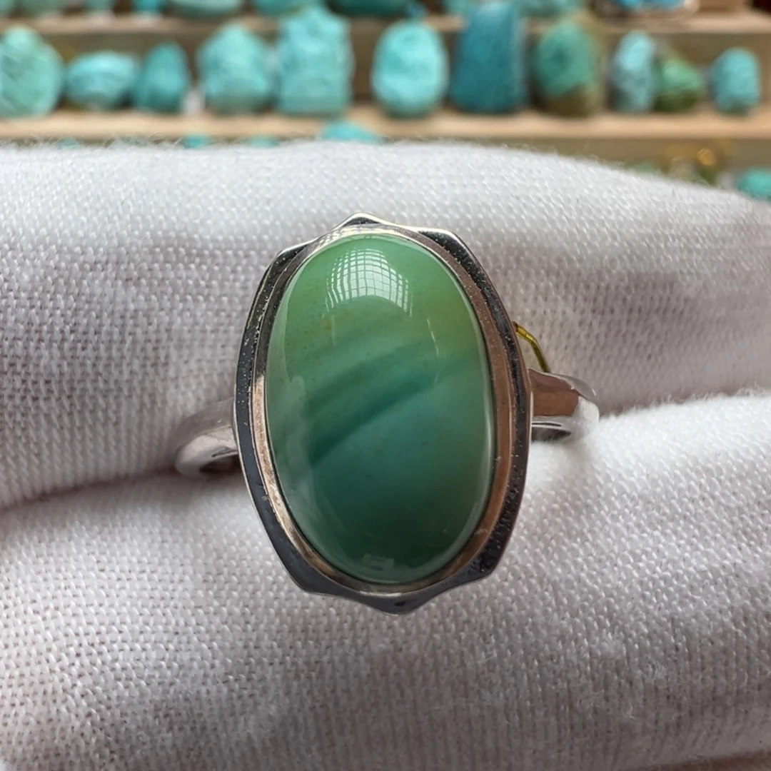 绿松石银S925镶嵌配饰