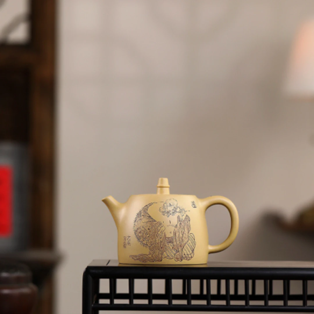 【汉铎】 紫砂壶原矿稀有本山绿.200cc