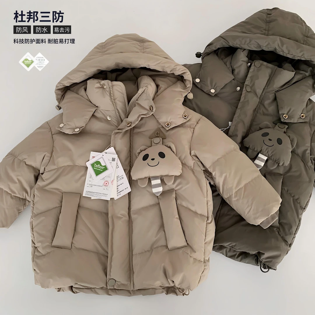 10/13【冬日开场】儿童羽绒服韩版儿童90白鸭绒连帽外套杜邦三防