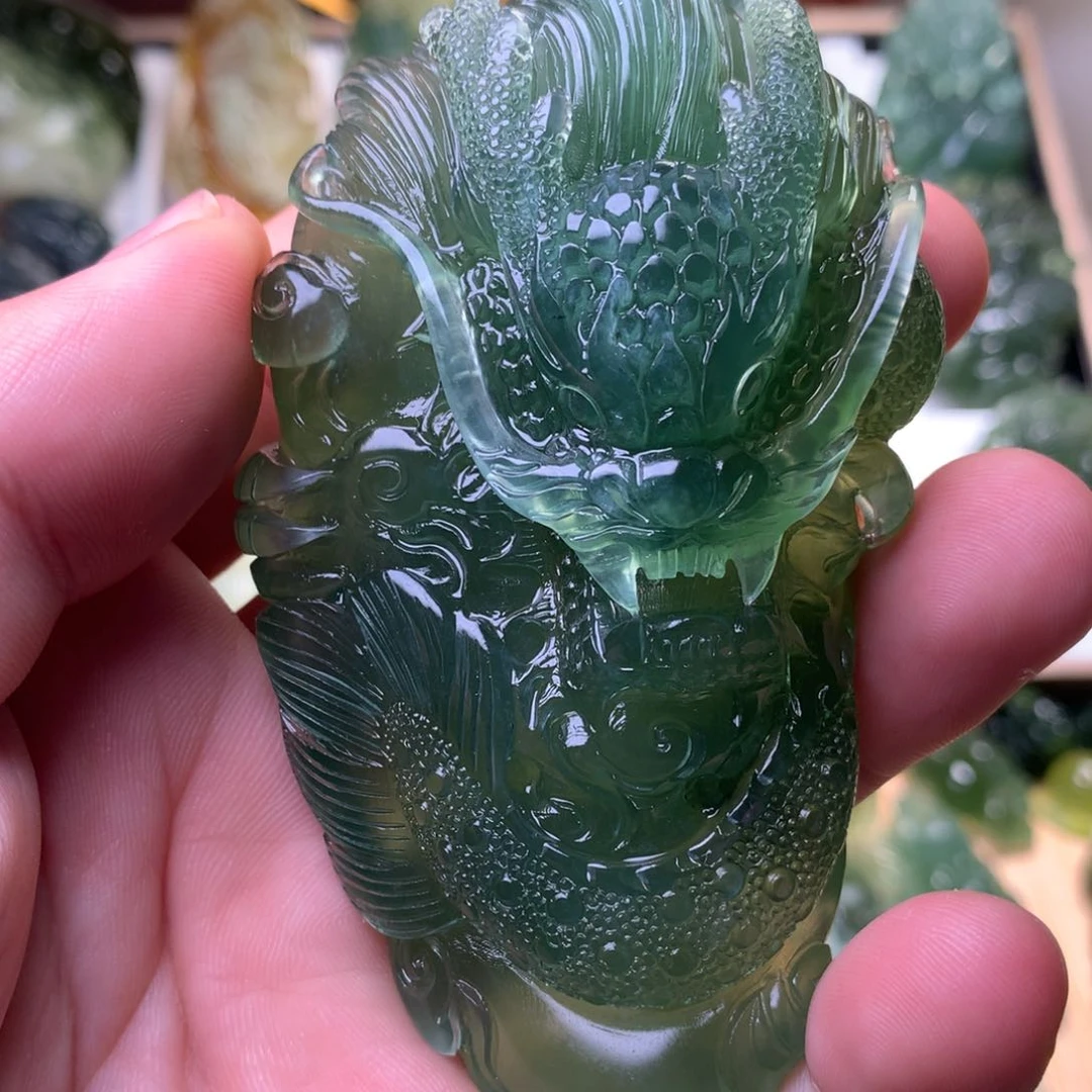 岫玉未镶嵌手把件