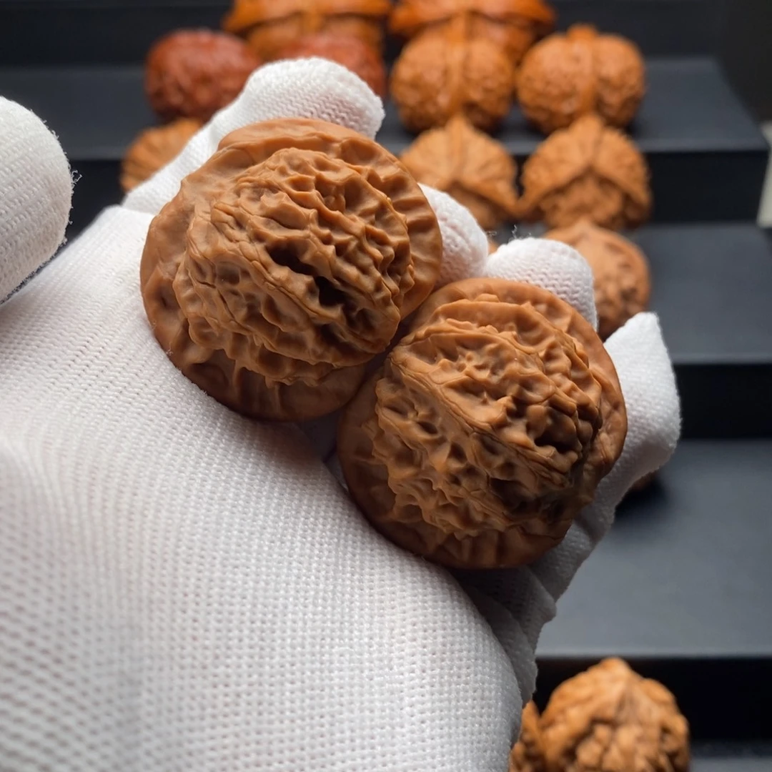 把件文玩核桃40尺全品野生百里狮子头