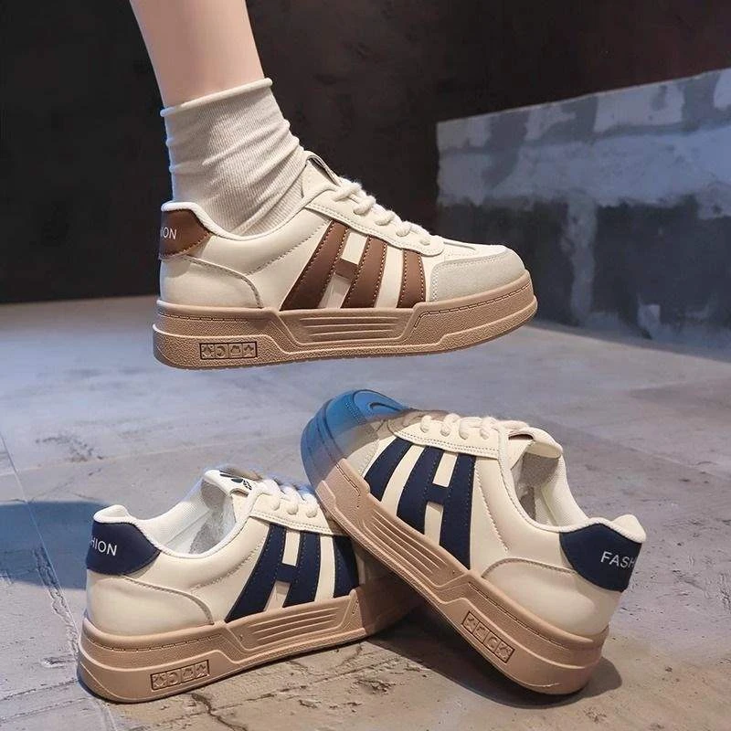 百搭新款ins薄款小白鞋女复古春秋鞋子女平底学生百搭板鞋潮鞋女