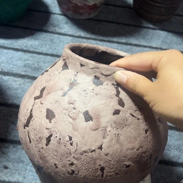 粗陶盆默认打孔高20口11