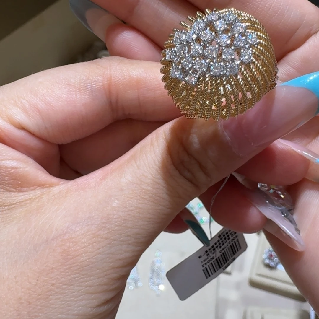 戒指/指环18K金镶嵌钻石
