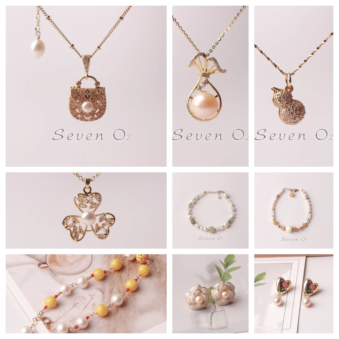 天然珍珠项链/手链/耳钉一物一拍