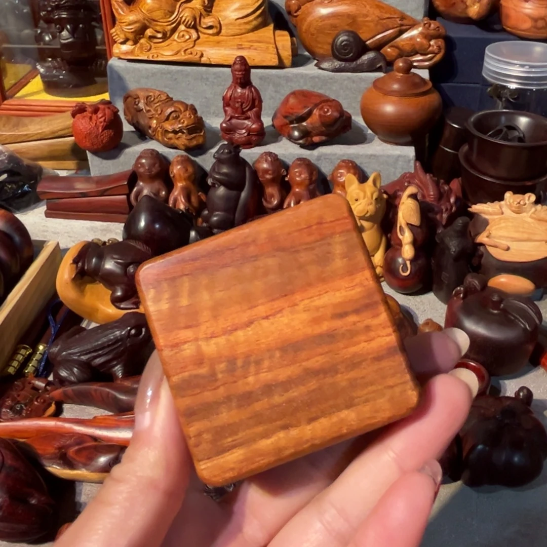 大果紫檀（缅甸花梨）5.5直径方盒