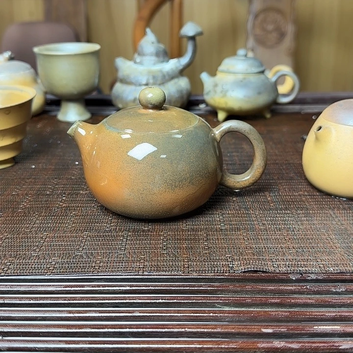 茶壶紫砂坭兴陶柴烧