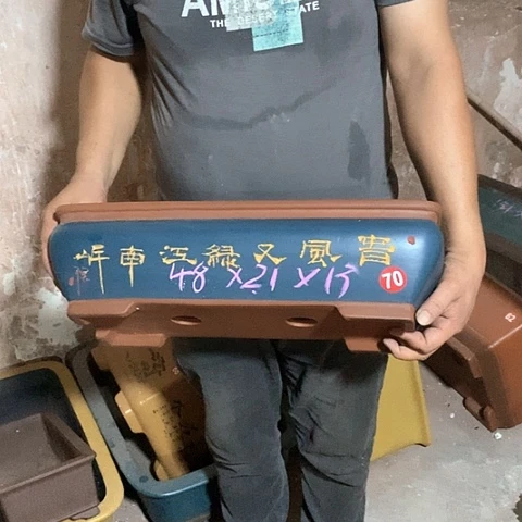 紫砂花盆手工艺品