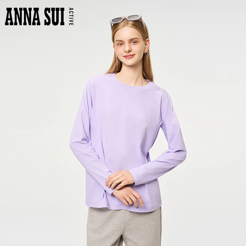 ANNA SUI安娜苏运动 反光蝴蝶logo防晒长袖吸湿速干女25305169A