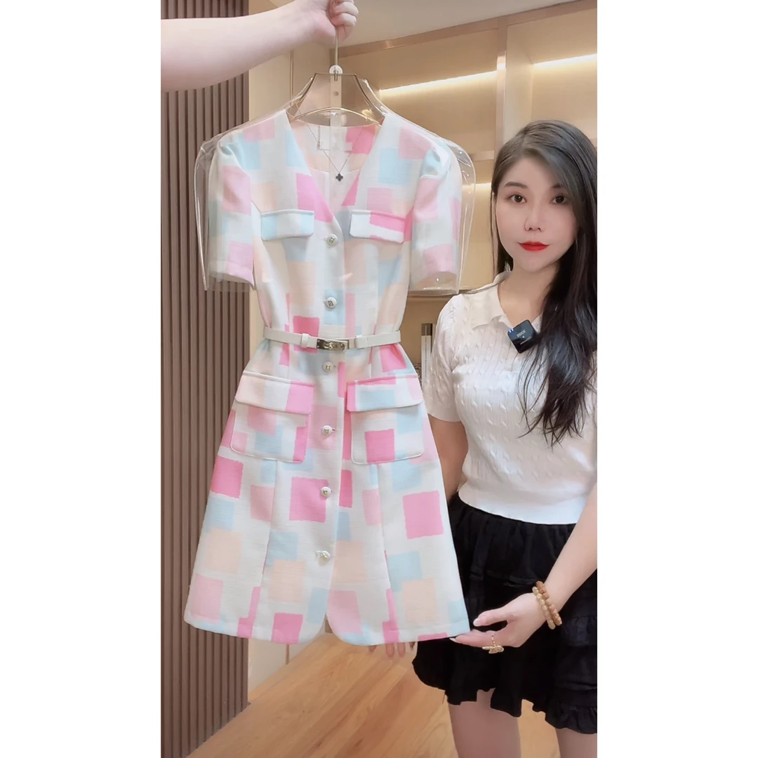 【现货 明早发】1321囯内设计师品牌女装夏新款气质西装连衣裙