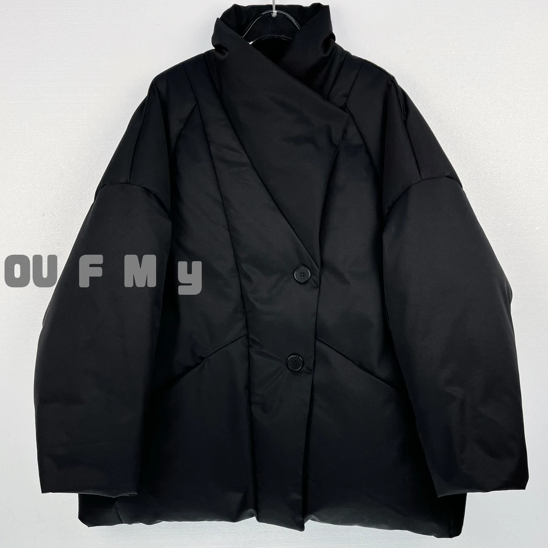 FY3625冬季新款韩系百搭宽松时尚简约百搭中长款保暖羽绒服