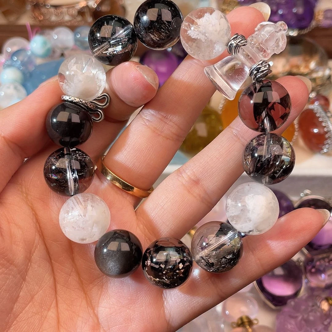 水晶手链未镶嵌北***?天然水晶手链483