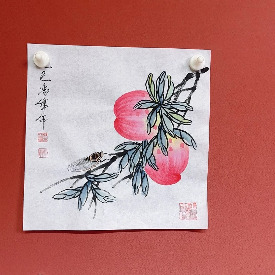 国画冯伟老师手绘作品