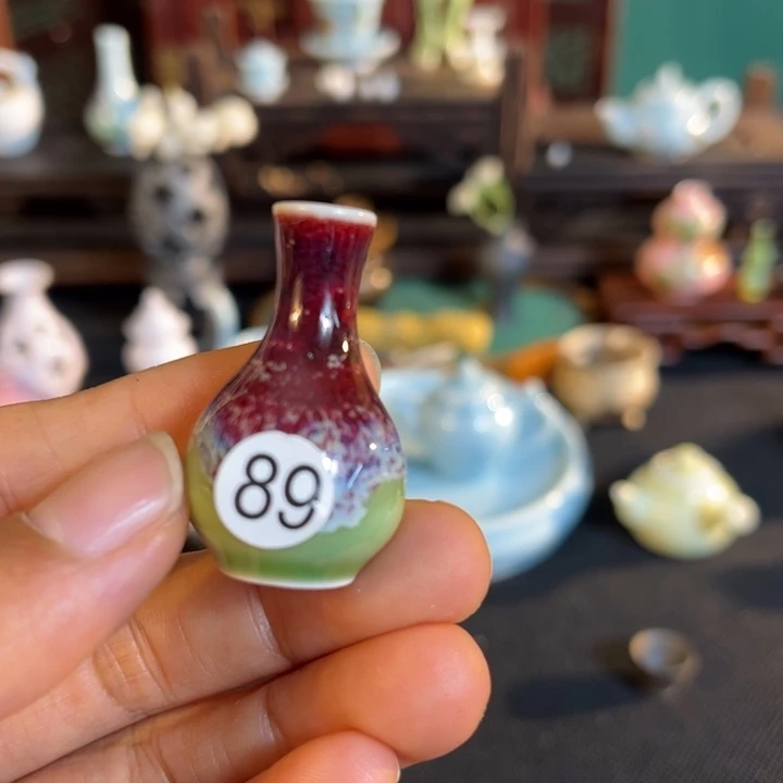 摆件微陶老王迷你花瓶
