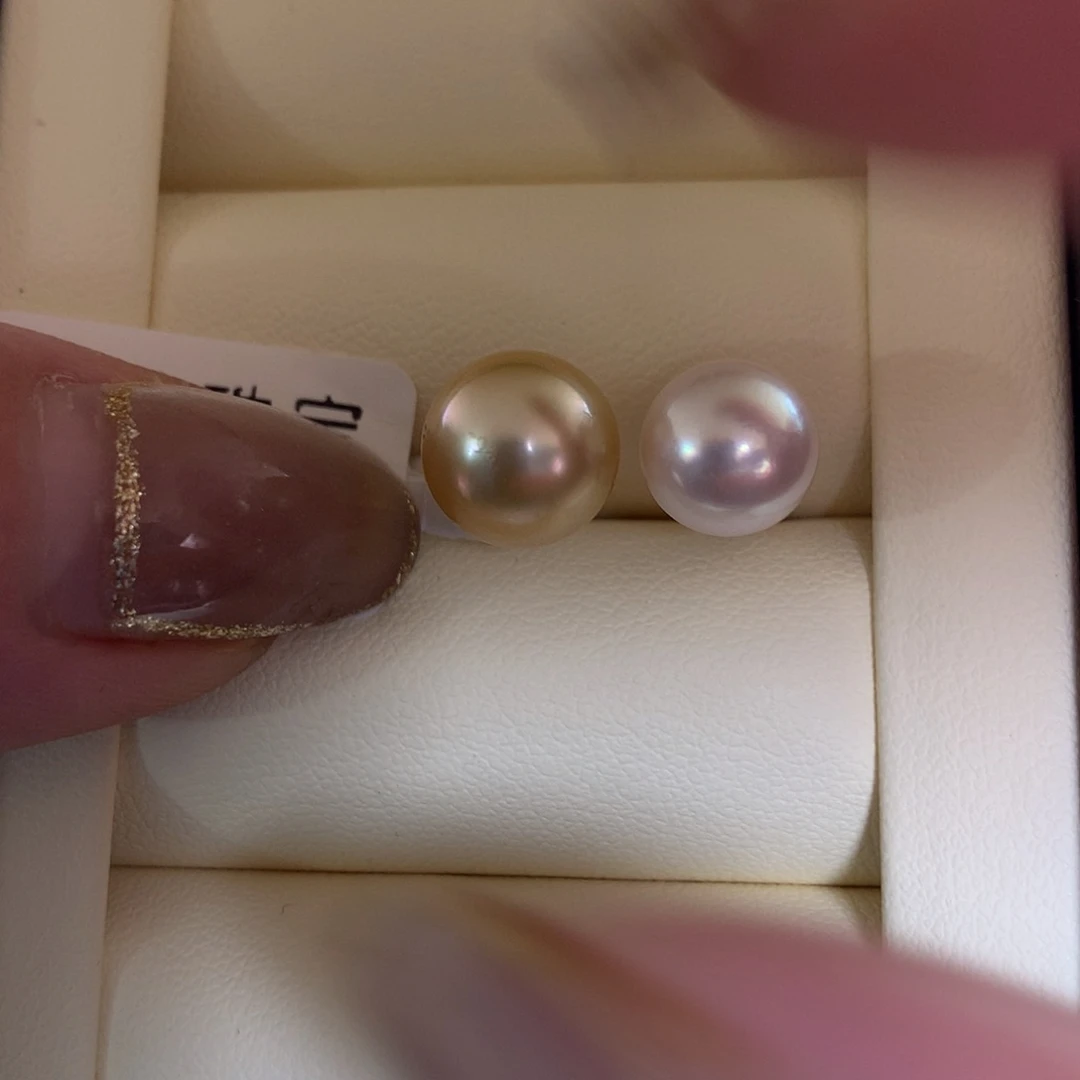 18K金镶嵌海水珍珠戒指