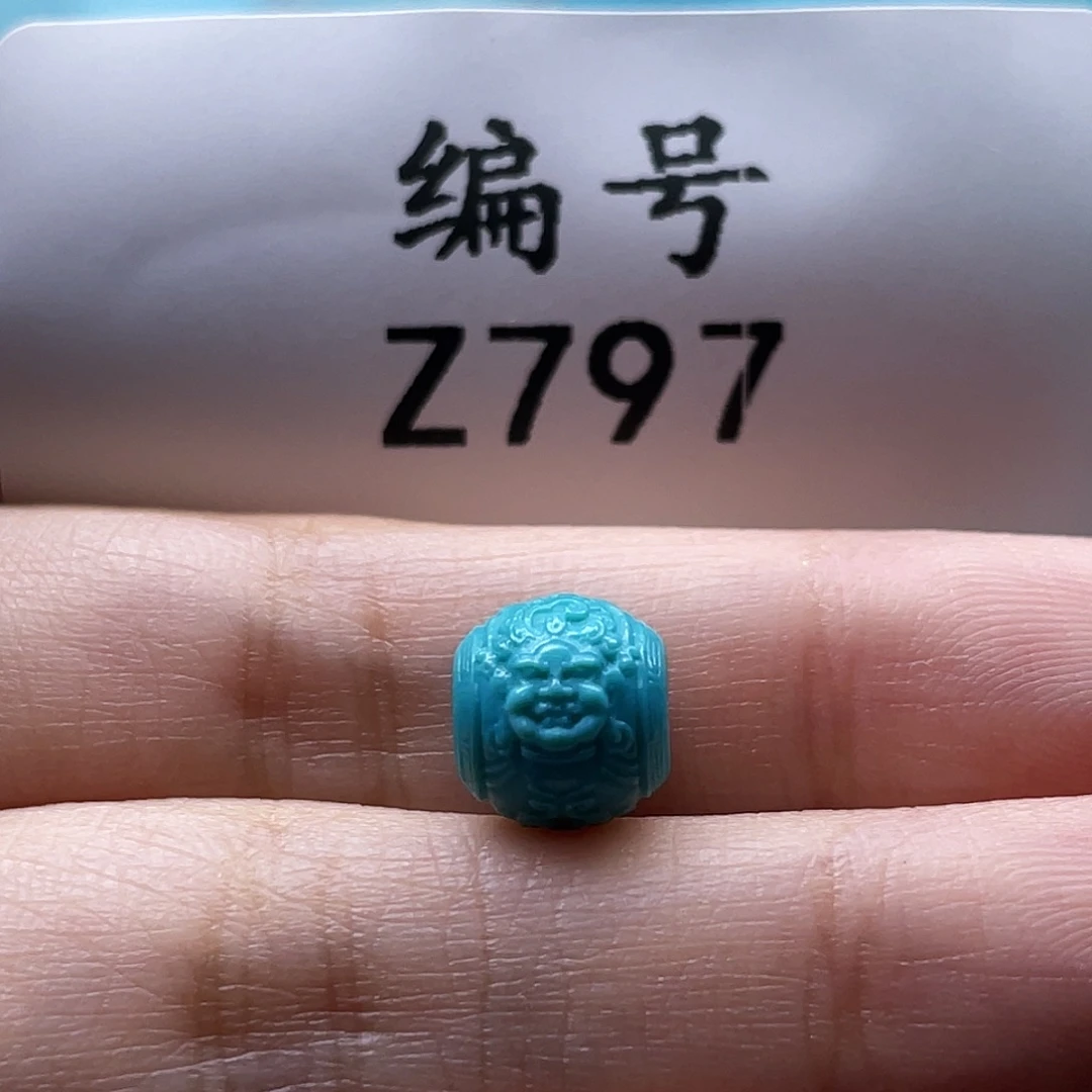 绿松石未镶嵌珠宝奇石8*9mm
