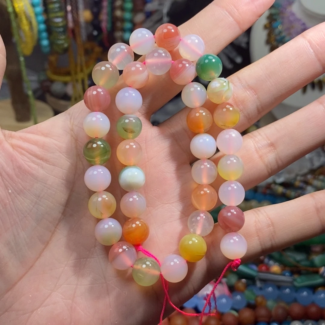 未镶嵌，盐源玛瑙10mm，石英质玉