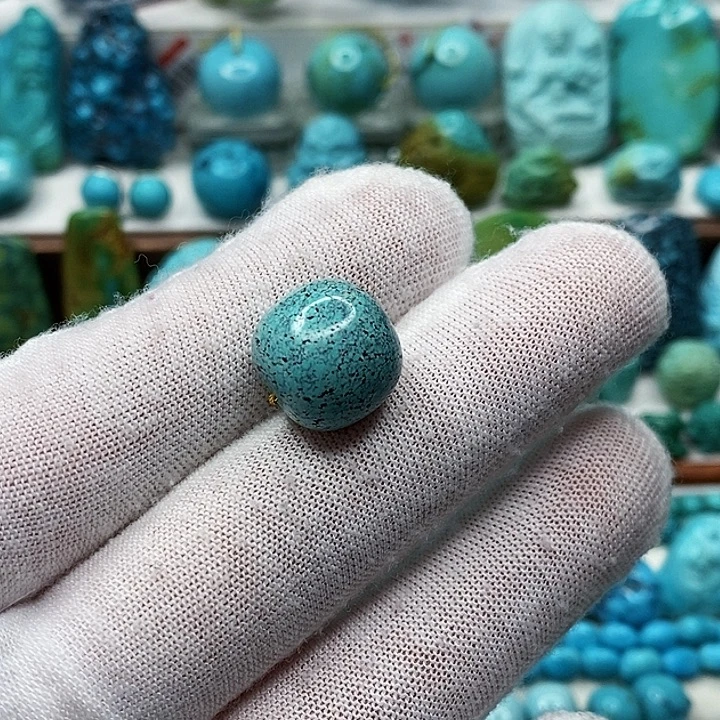 绿松石未镶嵌天然原矿 地大质检