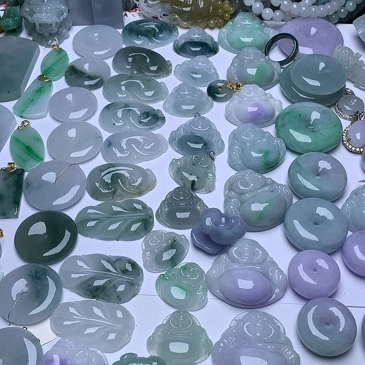 翡翠未镶嵌颈饰天然翡翠