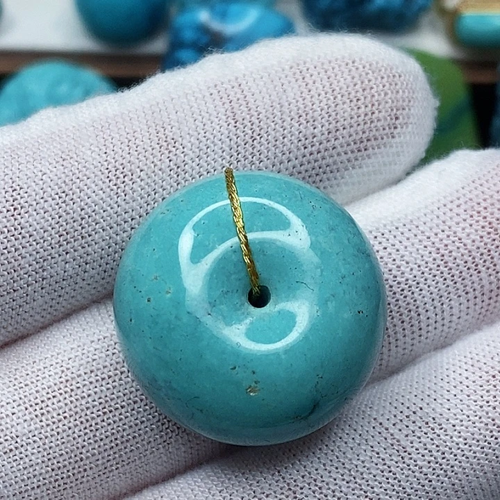 绿松石未镶嵌天然原矿 地大质检