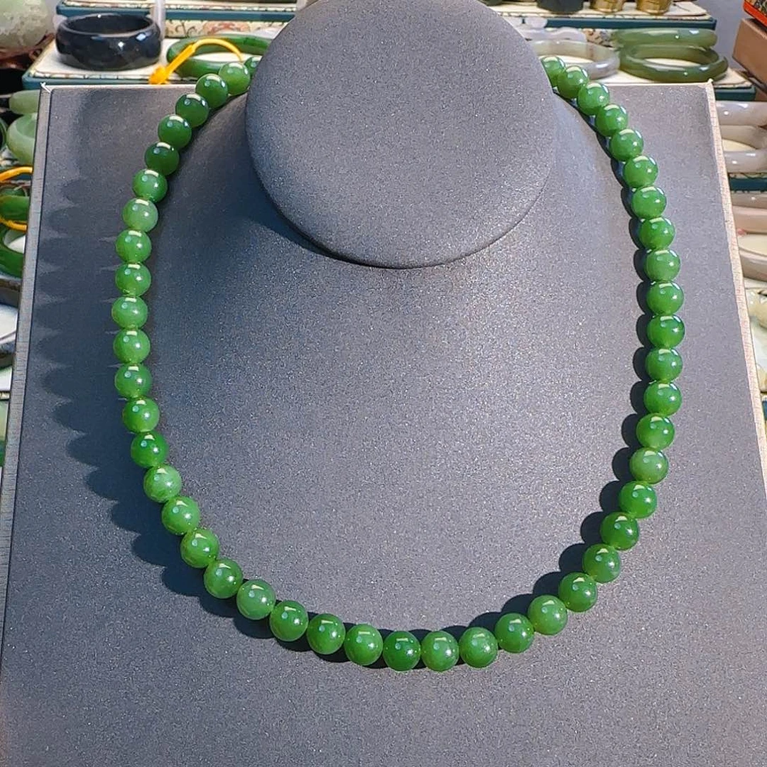 颈饰未镶嵌和田玉碧玉妈妈链