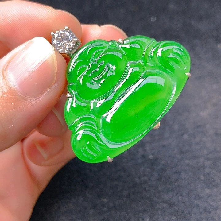 翡翠银S925镶嵌颈饰